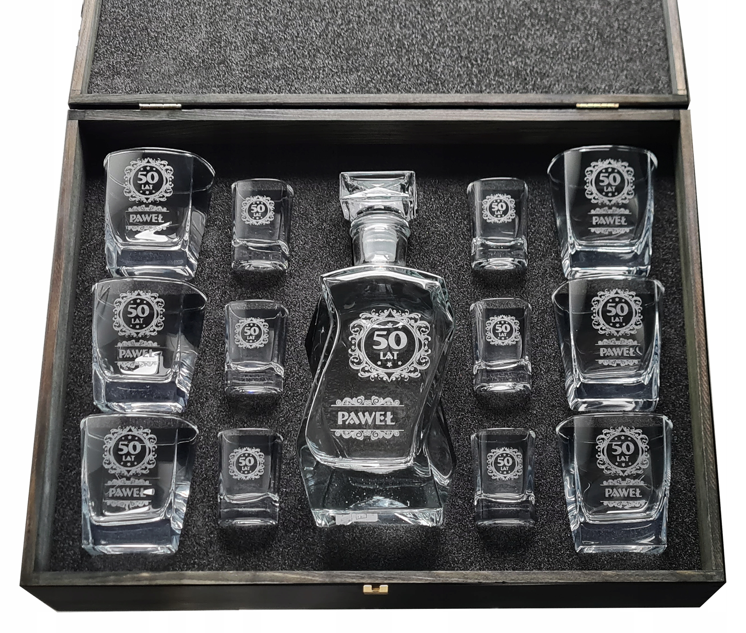 Sada Vip Black karafa poháre Darček k 18 30 40 50 60 70 narodeninám