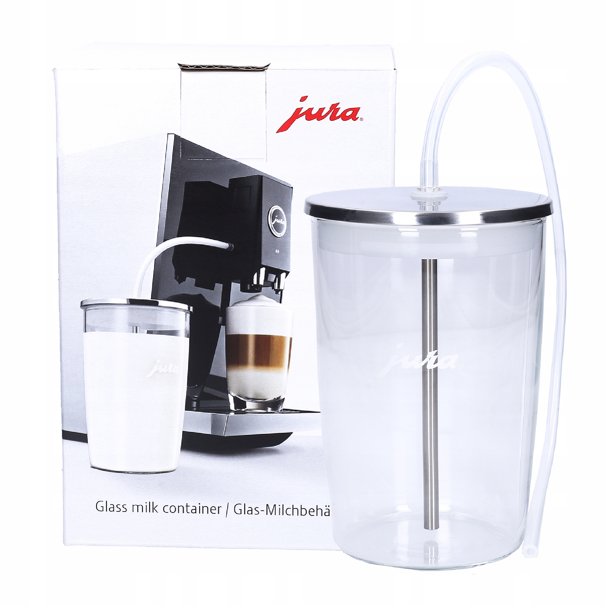 Szklany pojemnik na mleko 0,5 l Jura 72570