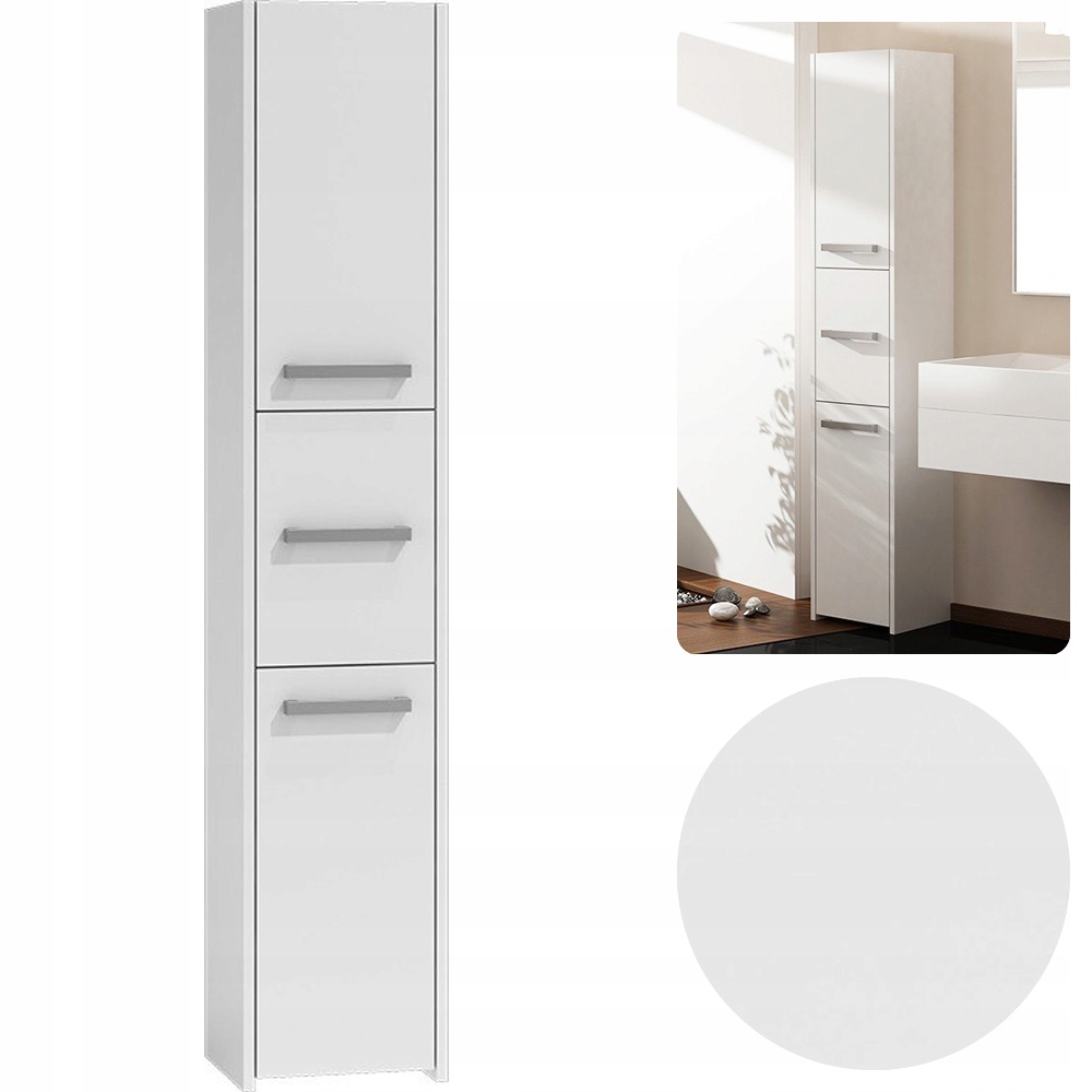 

Szafka Łazienkowa Słupek 30X30X170 S33 Biały Regał