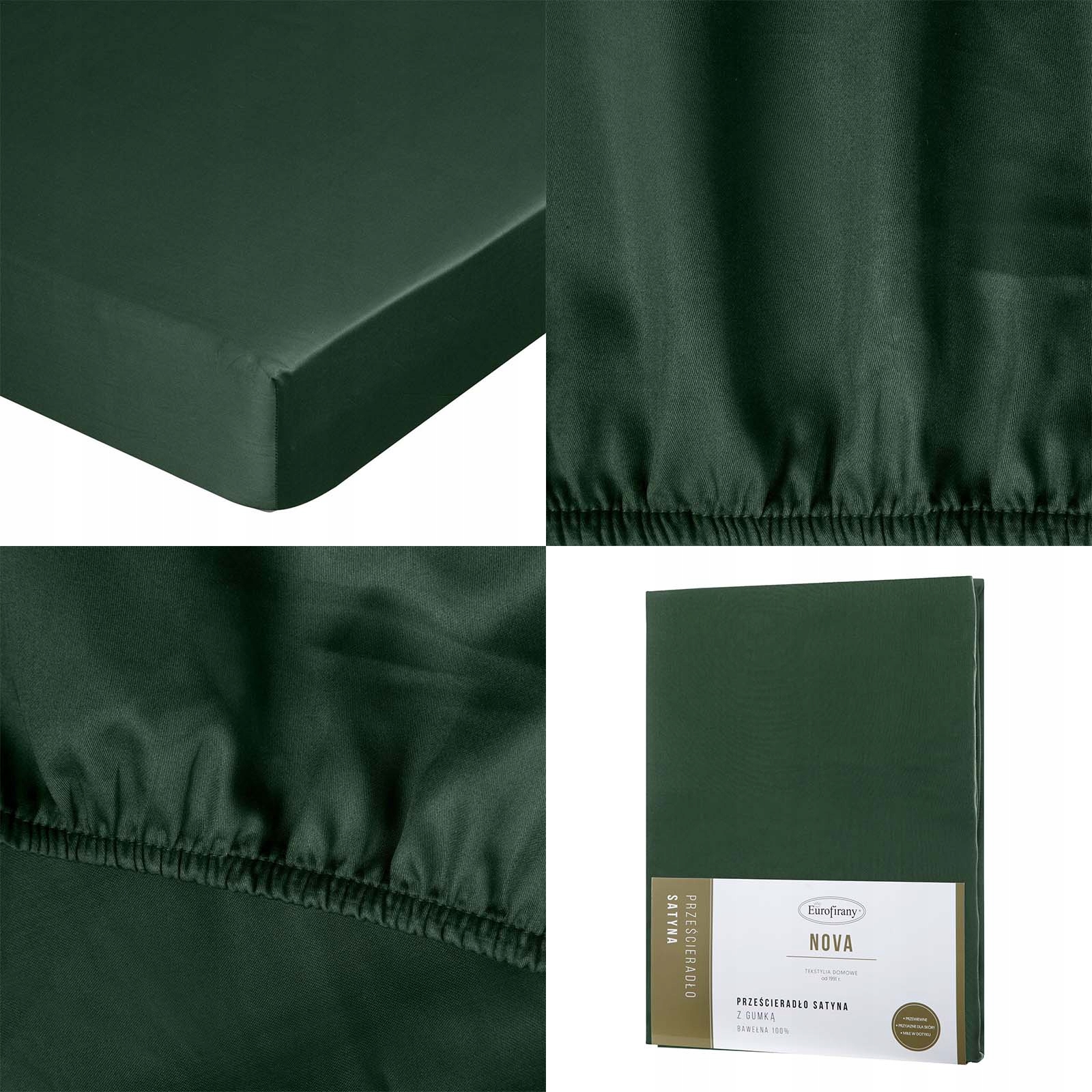 

C. Zielony Prześcieradło Satynowe z gumką 180x200