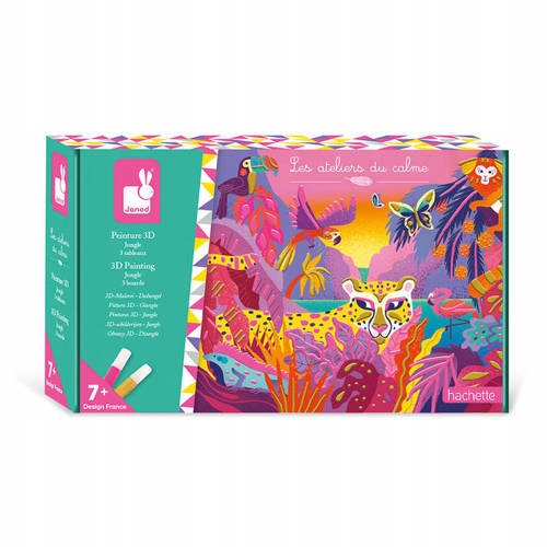 

Zestaw kreatywny farby Dżungla 7+, Janod