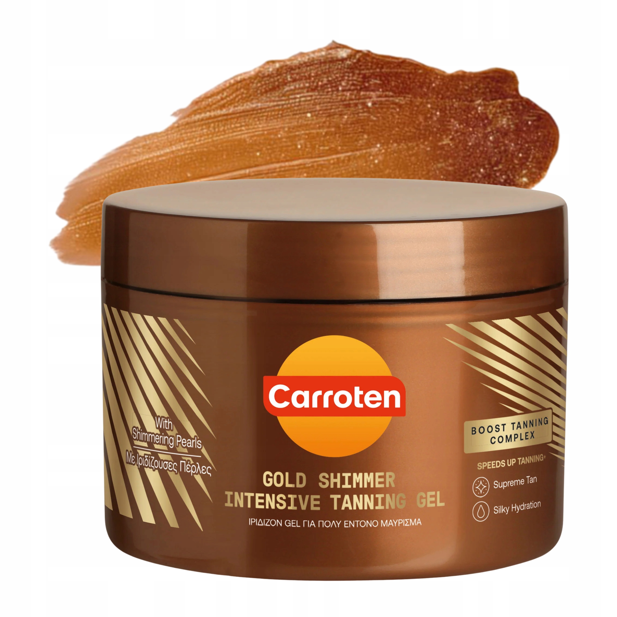 Gel urychlující opalování Carroten Gold Shimmer Tanning Gel 150 Ml