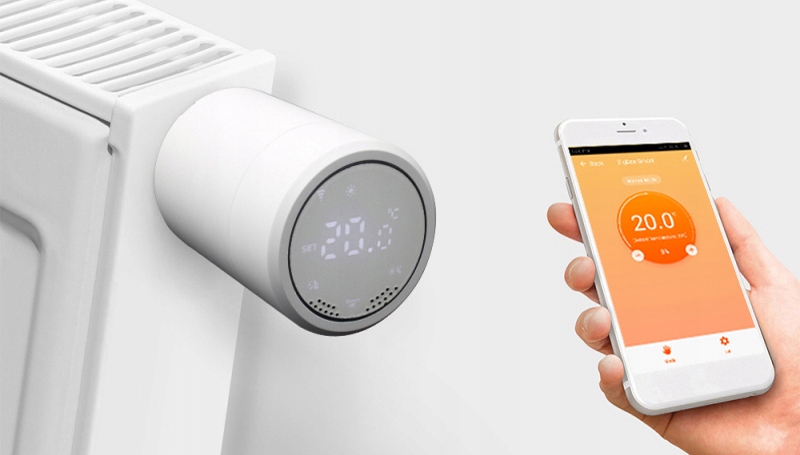 Głowica Termostatyczna Termostat - ZigBee - TUYA Komunikacja ZigBee