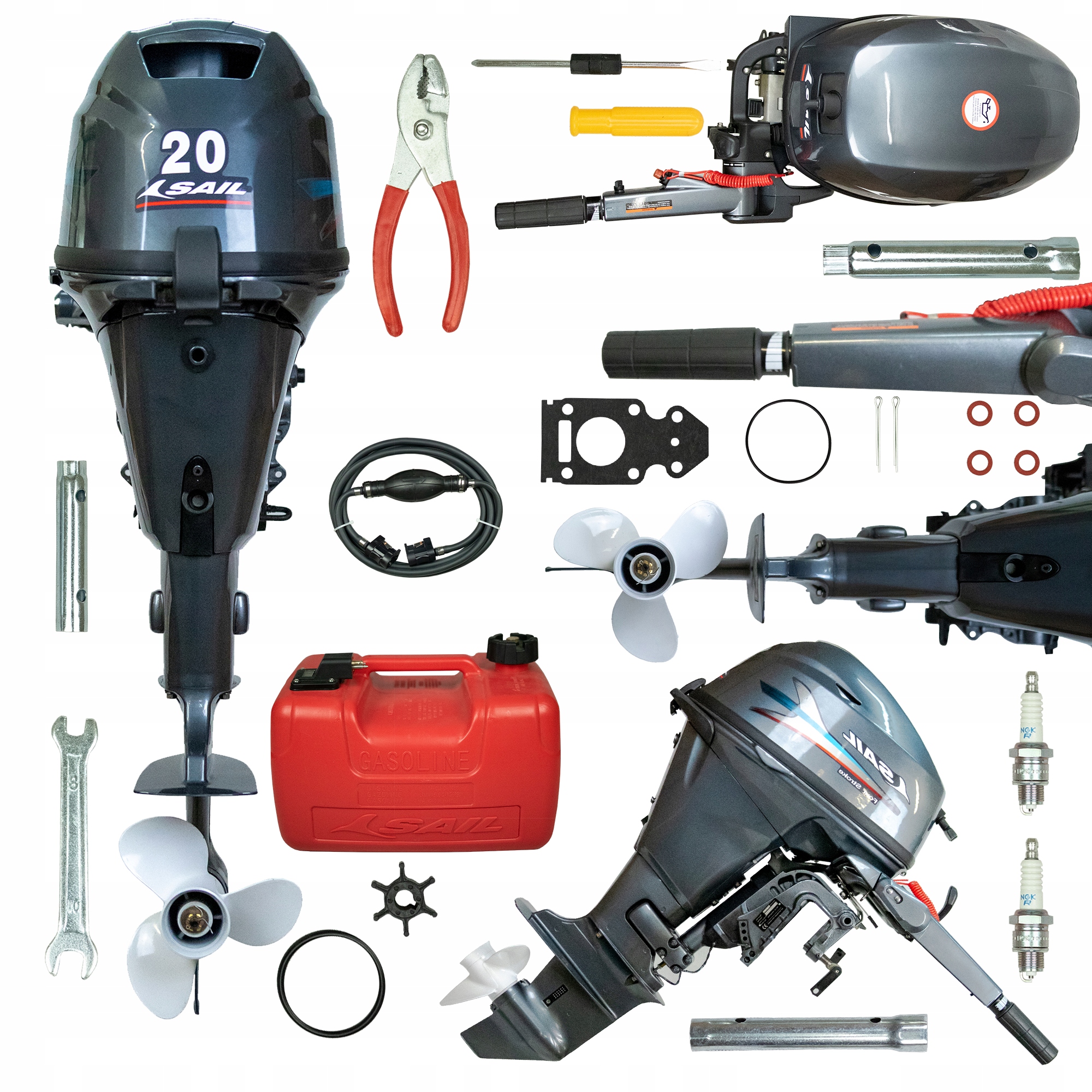 Spalovací přívěsný motor Sail 20AL 4 Suw 20 Km