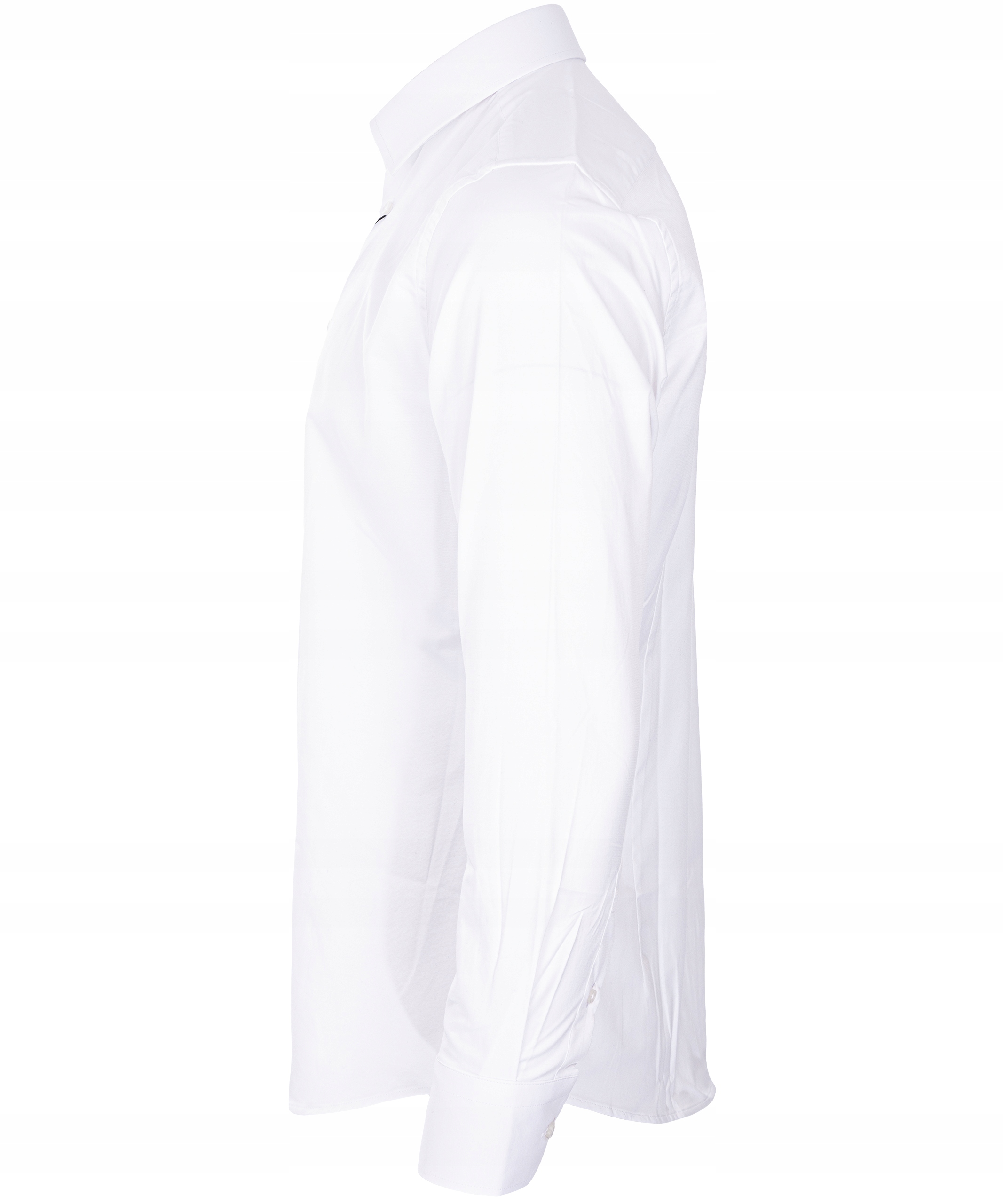 KOSZULA BAWEŁNIANA KOŁNIERZYKIEM BIAŁA GŁADKA ELASTANEM VIADI POLO SLIM XXL Rozmiar XXL