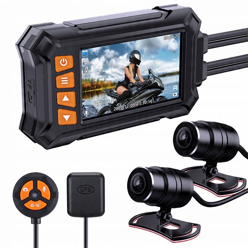 

Rejestrator Motocyklowy Kamery 1080p Sony Gps IP67