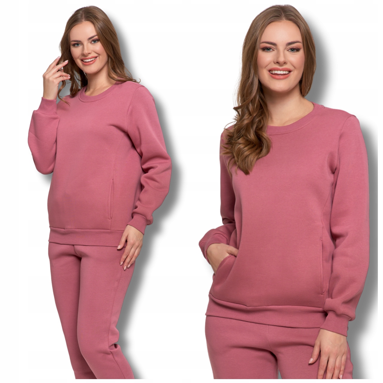 Tepláková Souprava Teplákovka Růžová Kalhoty a Mikina Teplá souprava Moraj L