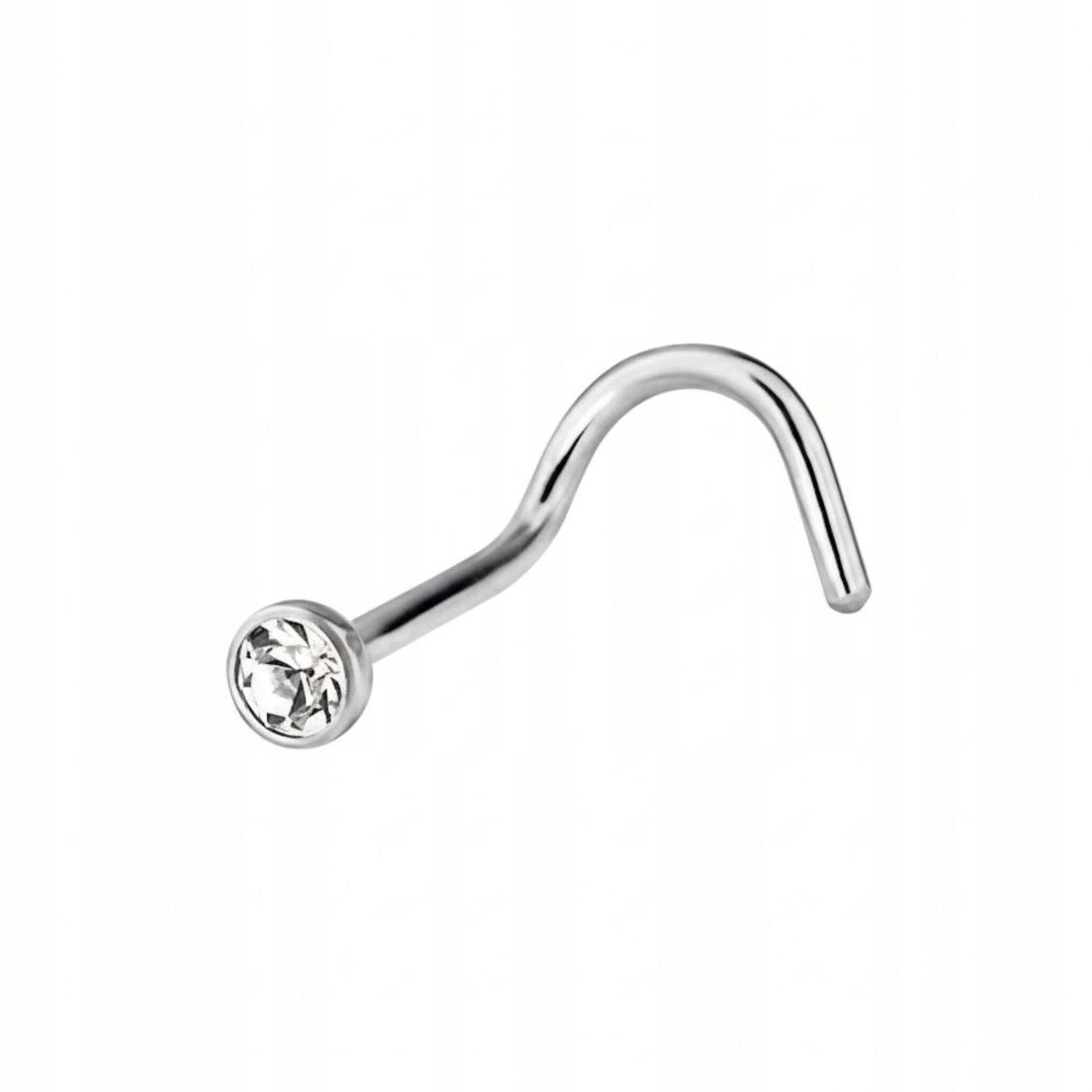 nostril кольцо для носа с Цирконом сталь 316L