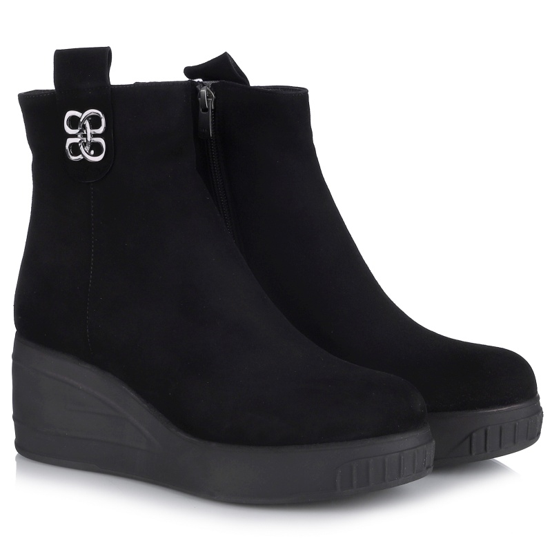 Dámské kotníkové boty Bombonella 8T G019 4310 106 černé Kůže Vel. .41