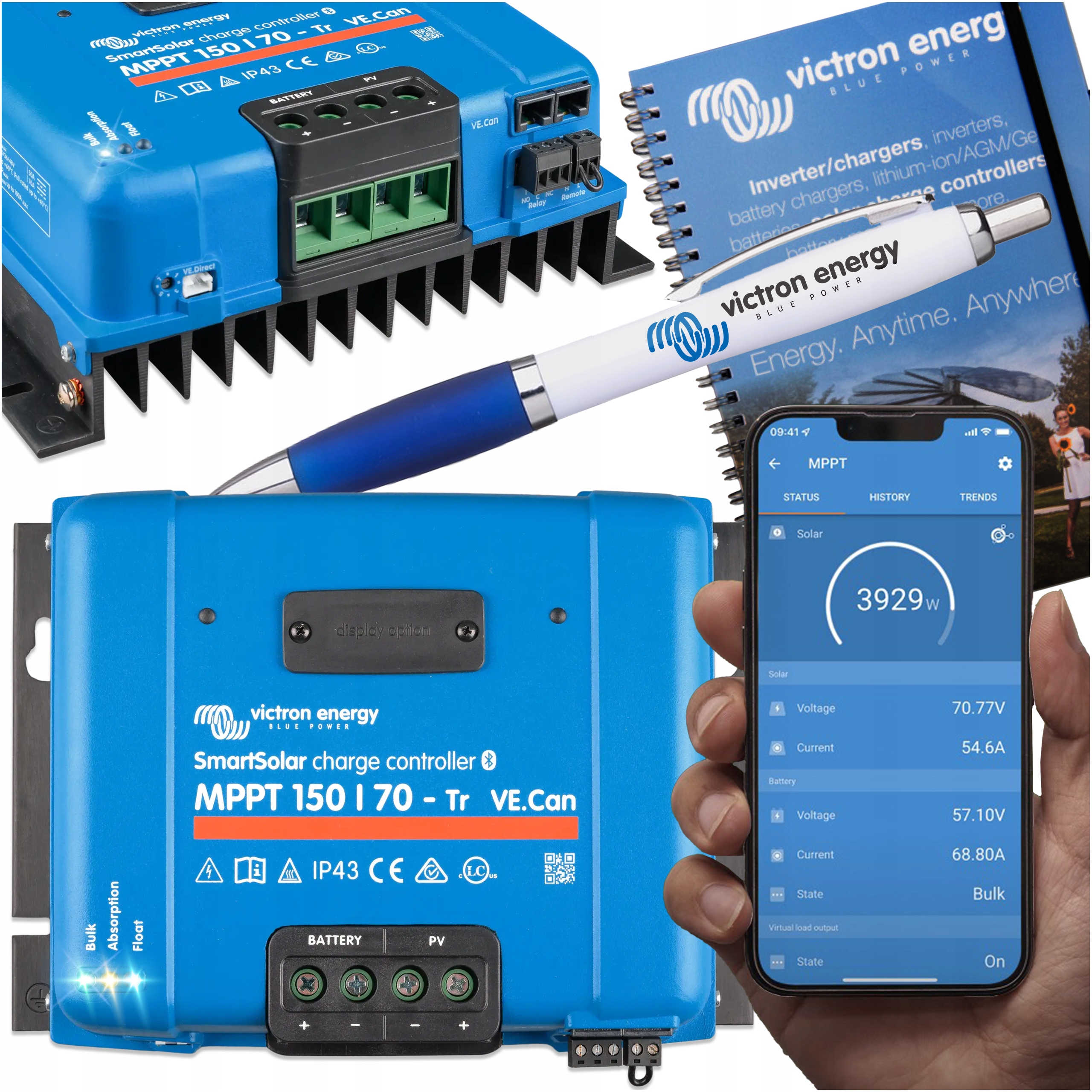 Solarny Regulator Ładowania SmartSolar Mppt 150/70 Tr VE.Can Victron Smart