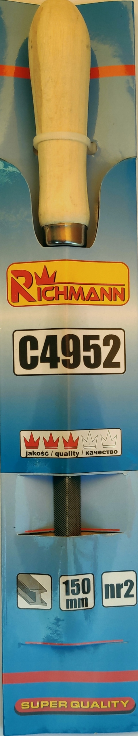 Pilnik do metalu 150mm trójkątny nr2 RICHMANN