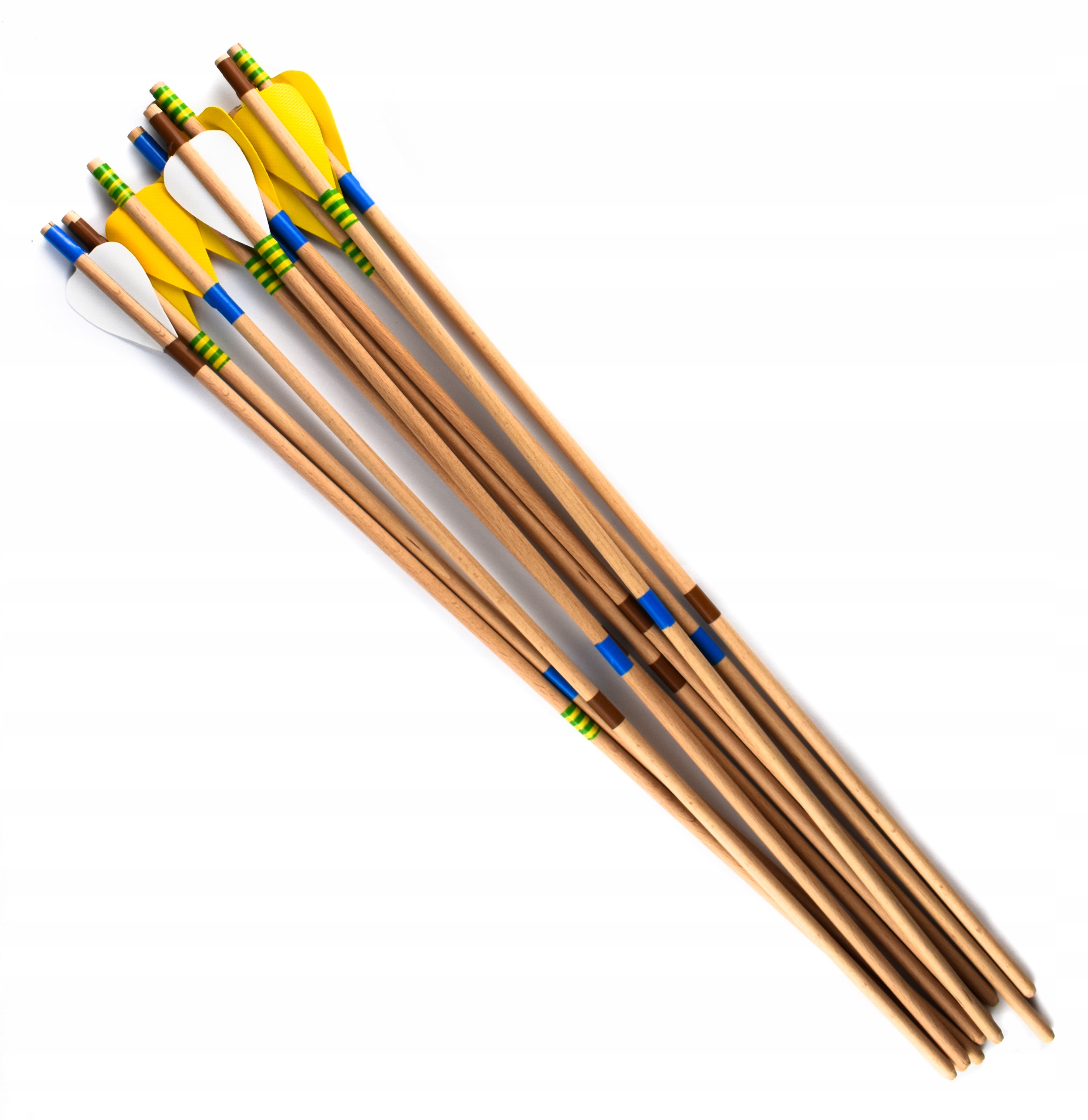 

Strzały drewniane 60cm do łuku komplet 10szt