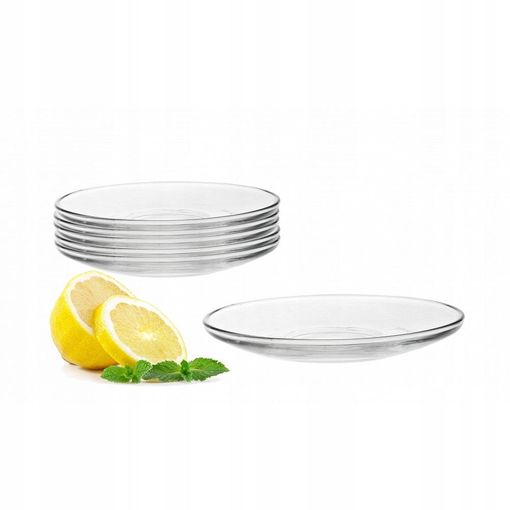 

Spodki szklane okrągłe spodek 11 cm kpl. 6 szt.