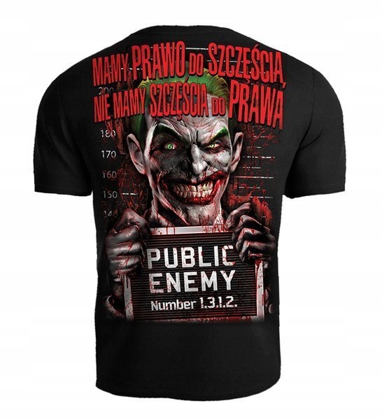 

T-shirt koszulka Public Enemy nadruk czarna M