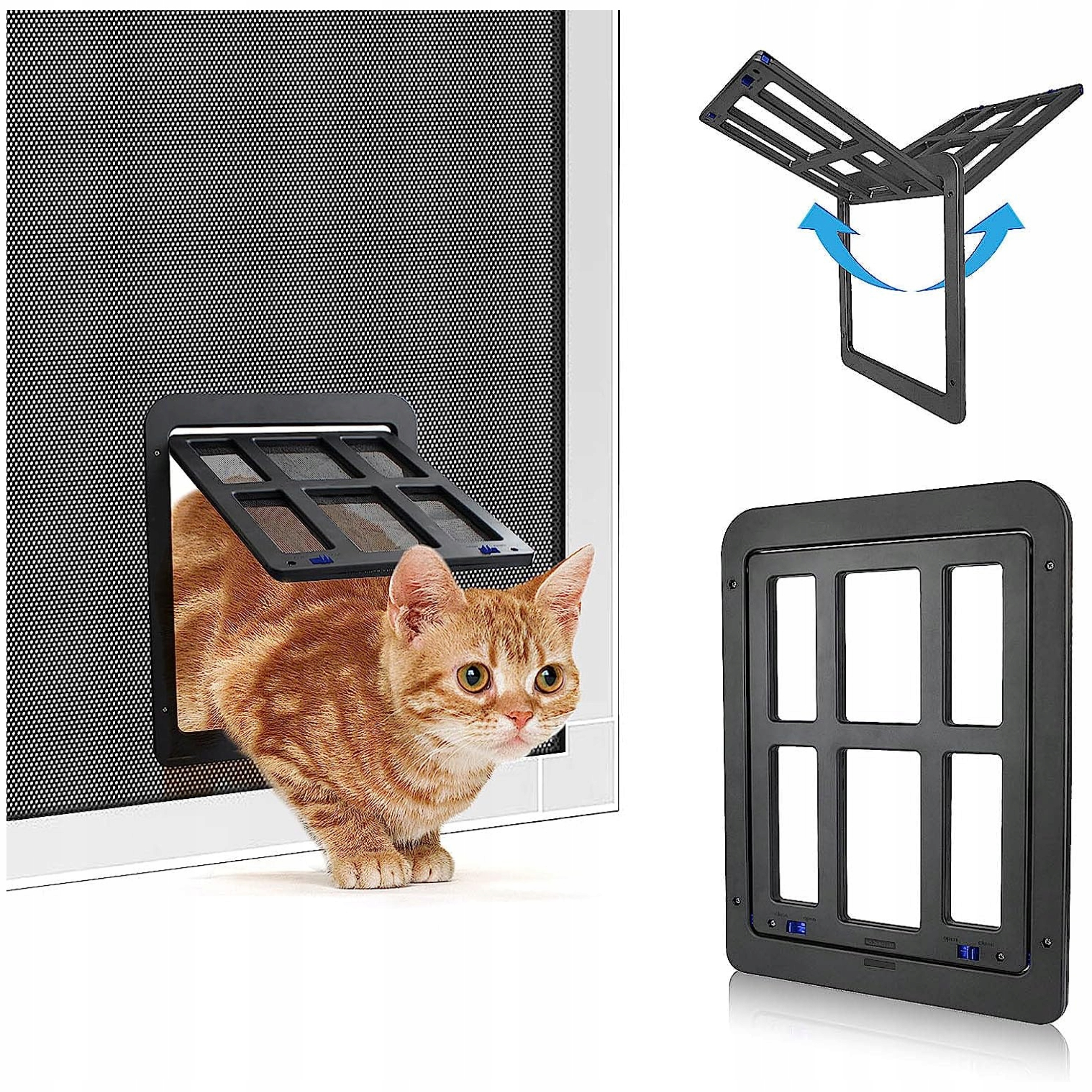 Levně Klapka na dveře Namsan 24 x 29 cm šedá