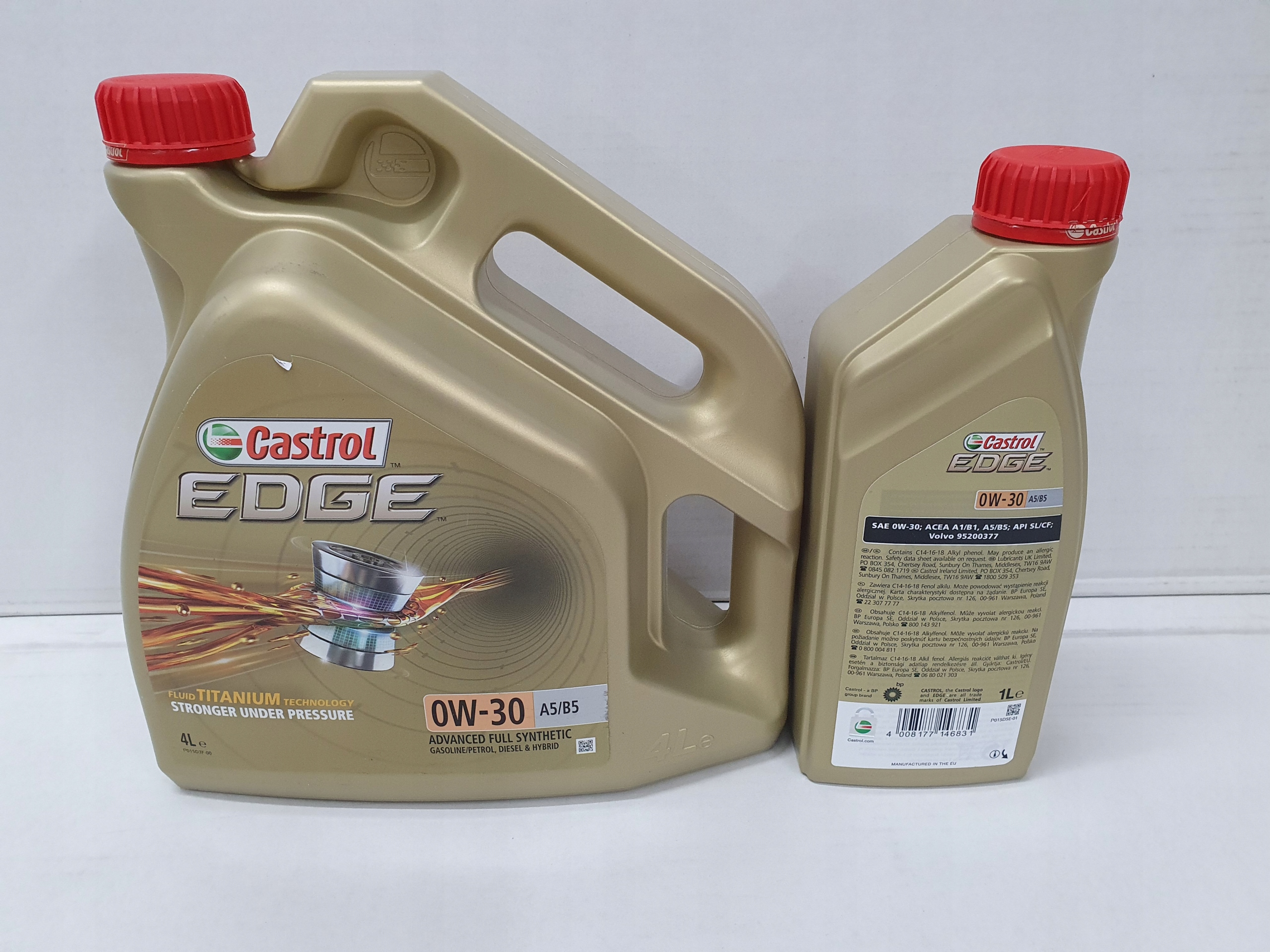 

Castrol Edge 0W30 A5/B5 Titanium Volvo 4 Litry