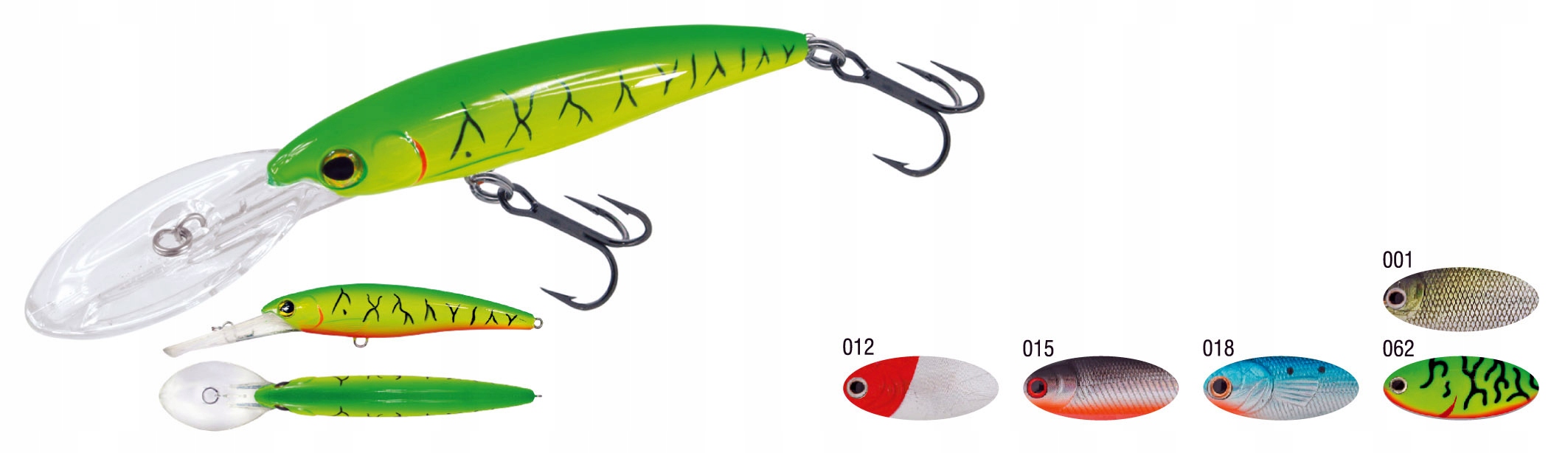 Kamatsu Deep Minnow 140F Red Head Holo kolor 012