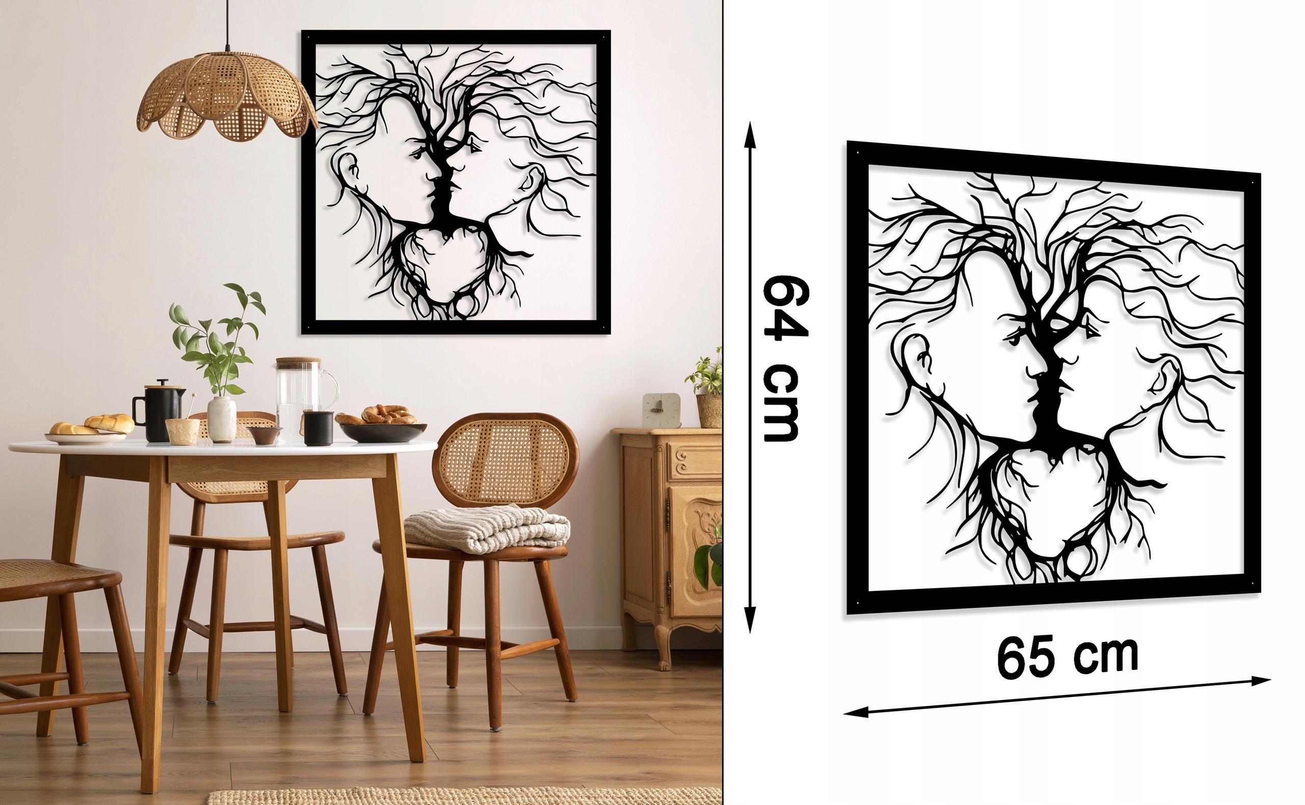 OBRAZ AŻUROWY DEKORACJA ŚCIENNA DRZEWO 3D Marka inna