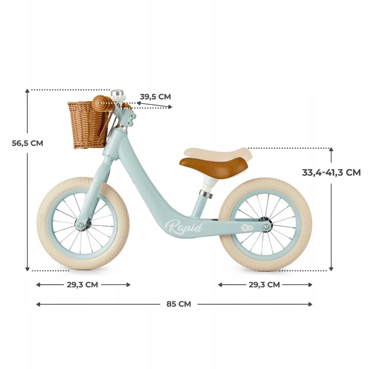 Rower biegowy Kinderkraft RAPID MAGNEZOWY RETRO Wiek dziecka 2 lata +