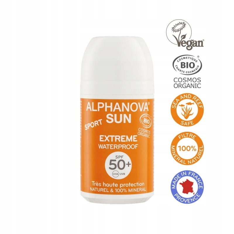 

Alphanova Sun Mineralny filtr słońce SPF50+ sport