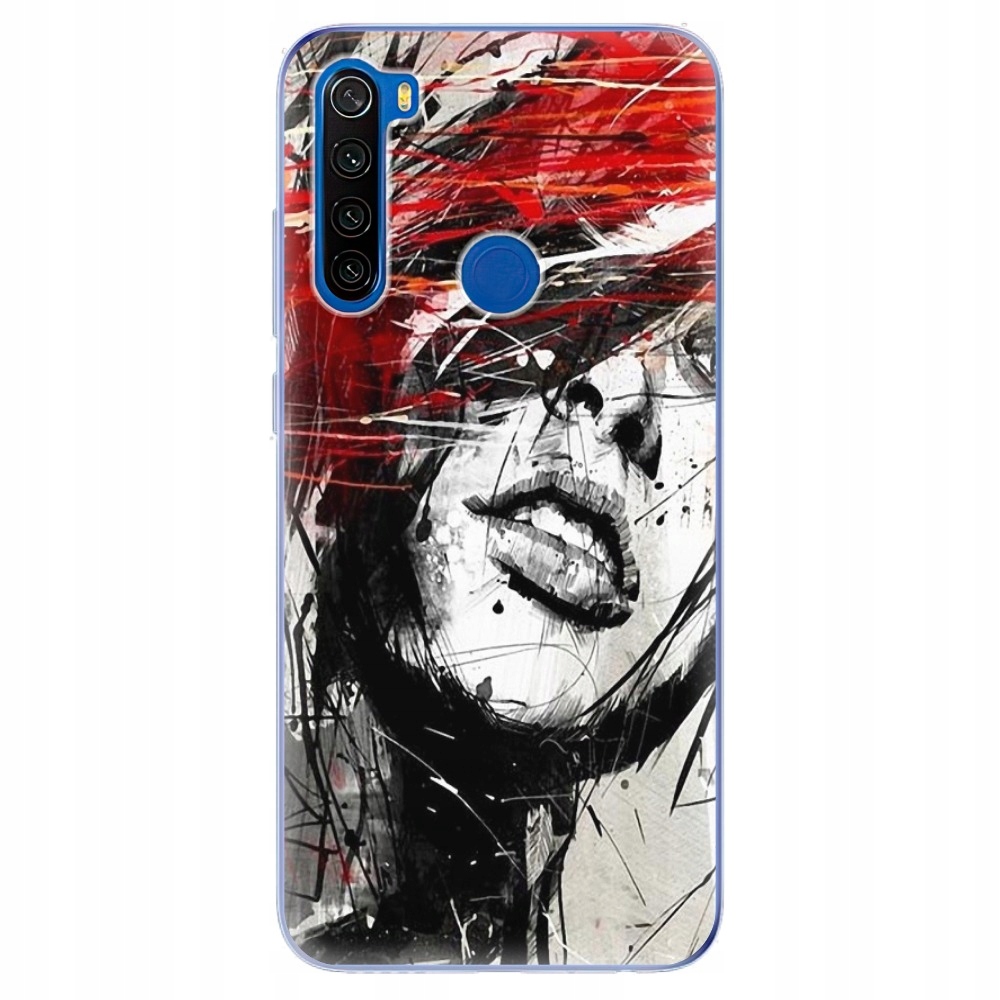 Silikonowe etui iSaprio Sketch Face do Xiaomi Redmi Note 8T
