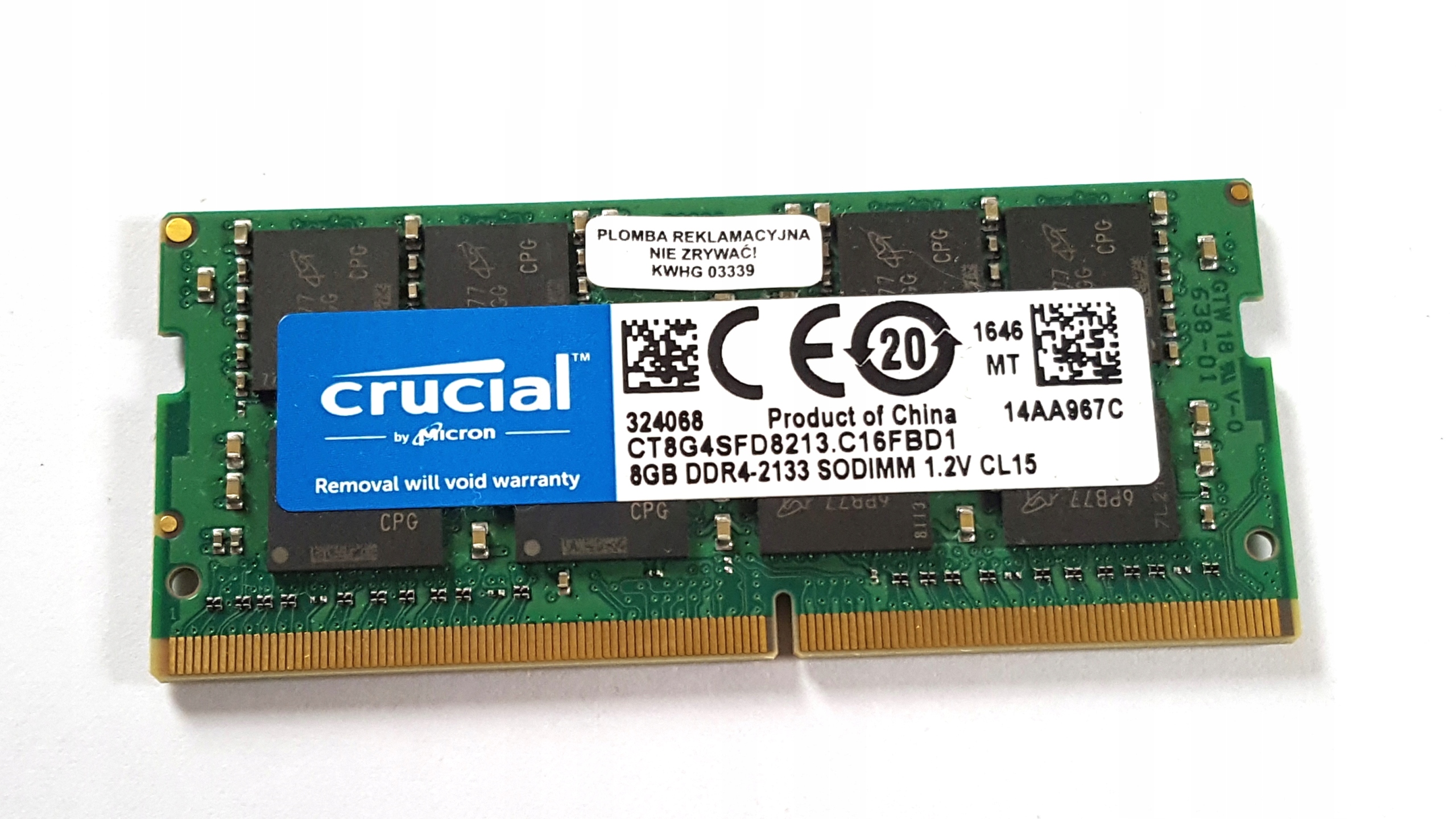 Crucial製 DDR4-2133 8GB x 2枚 計16GB Pamięć Crucial DDR4 16GB (2 x 8GB) 2133 CL15 - Opinie, Cena