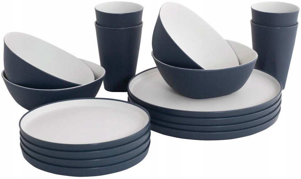 Obědový Set Pro 4 Osoby Outwell Gala Navy Night 16 ks