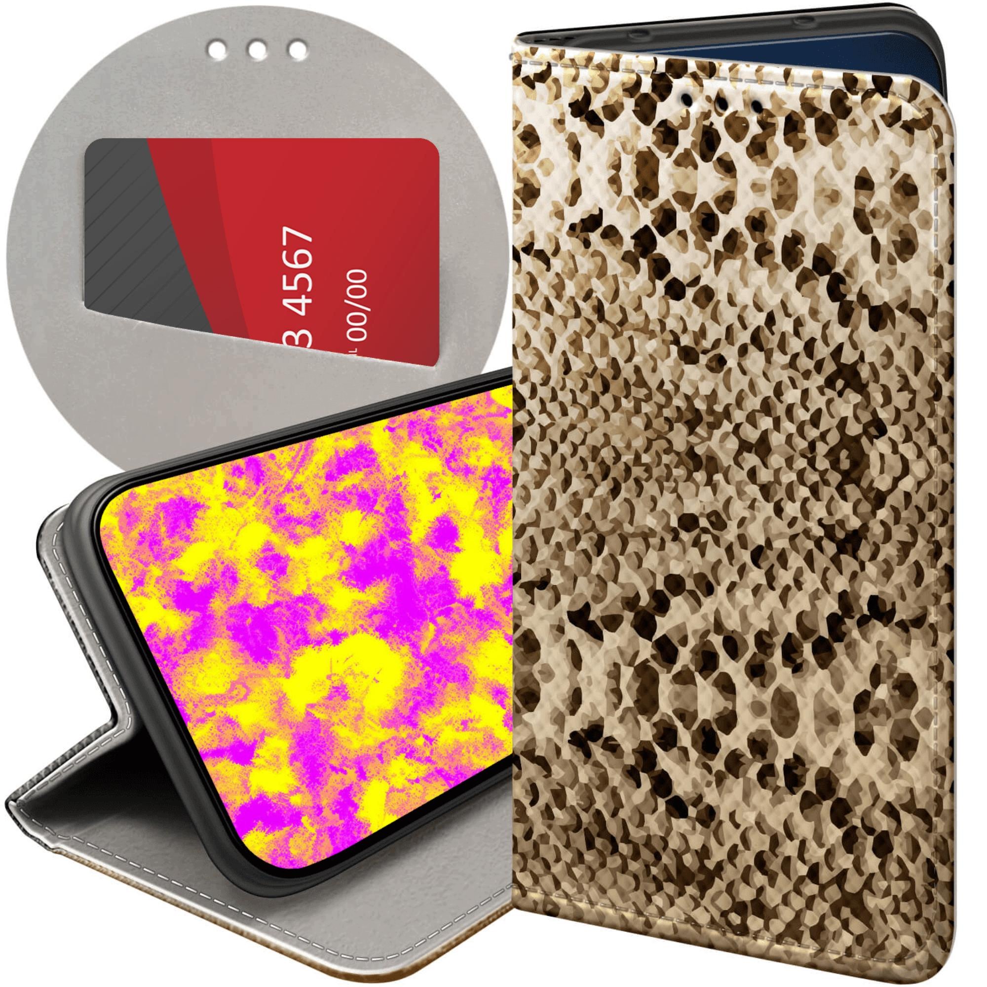 Etui Z Klapką Do Samsung Galaxy A57 Wąż Skóra Węża Snake Futerał Case