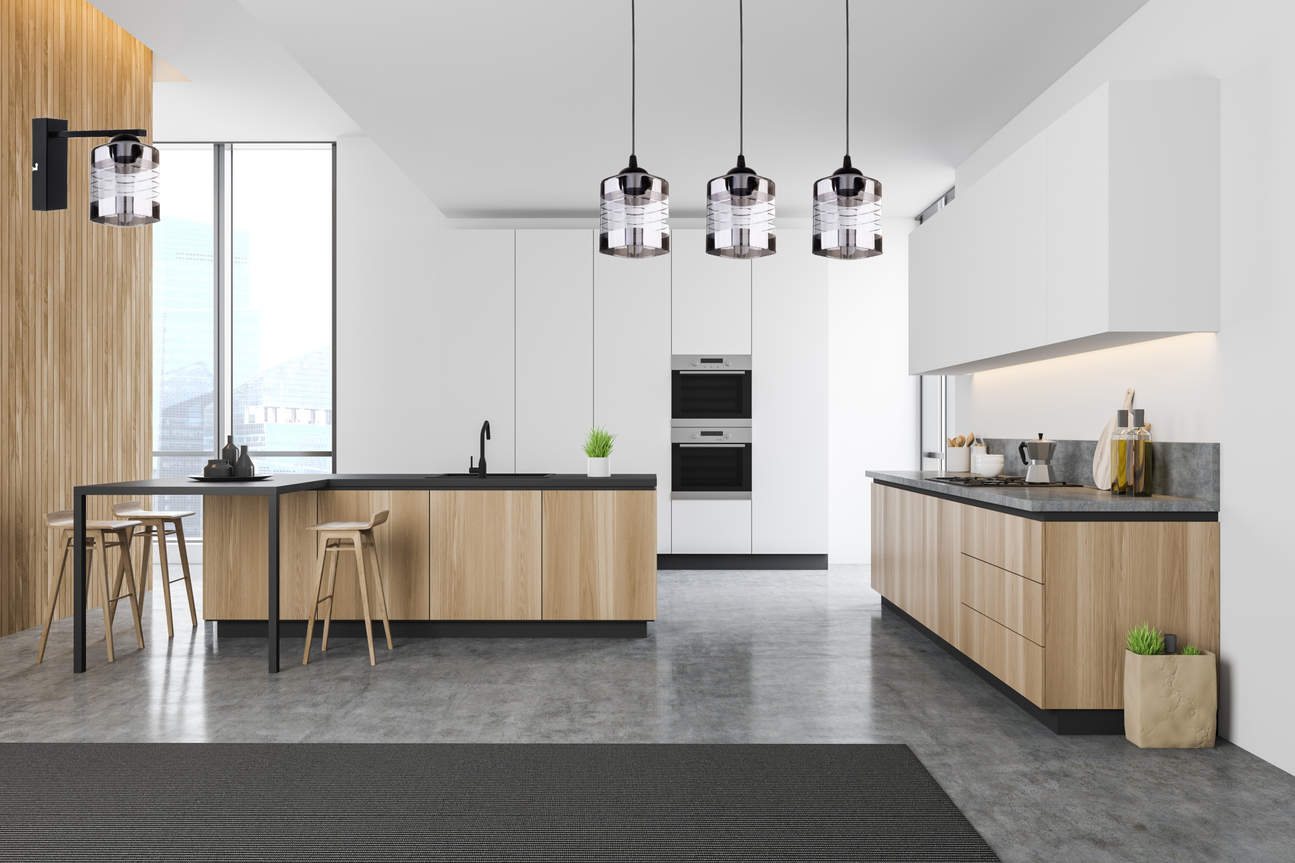 Szklana Lampa Wisząca Sufitowa Żyrandol Plafon LED Kolekcja fala