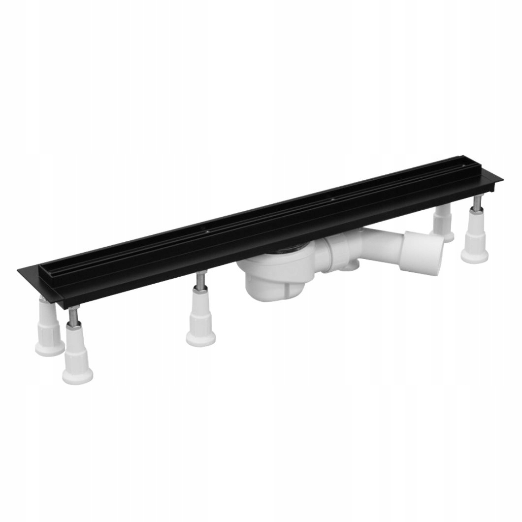 Odpływ liniowy odwodnienie pod płytkę czarny 90 cm