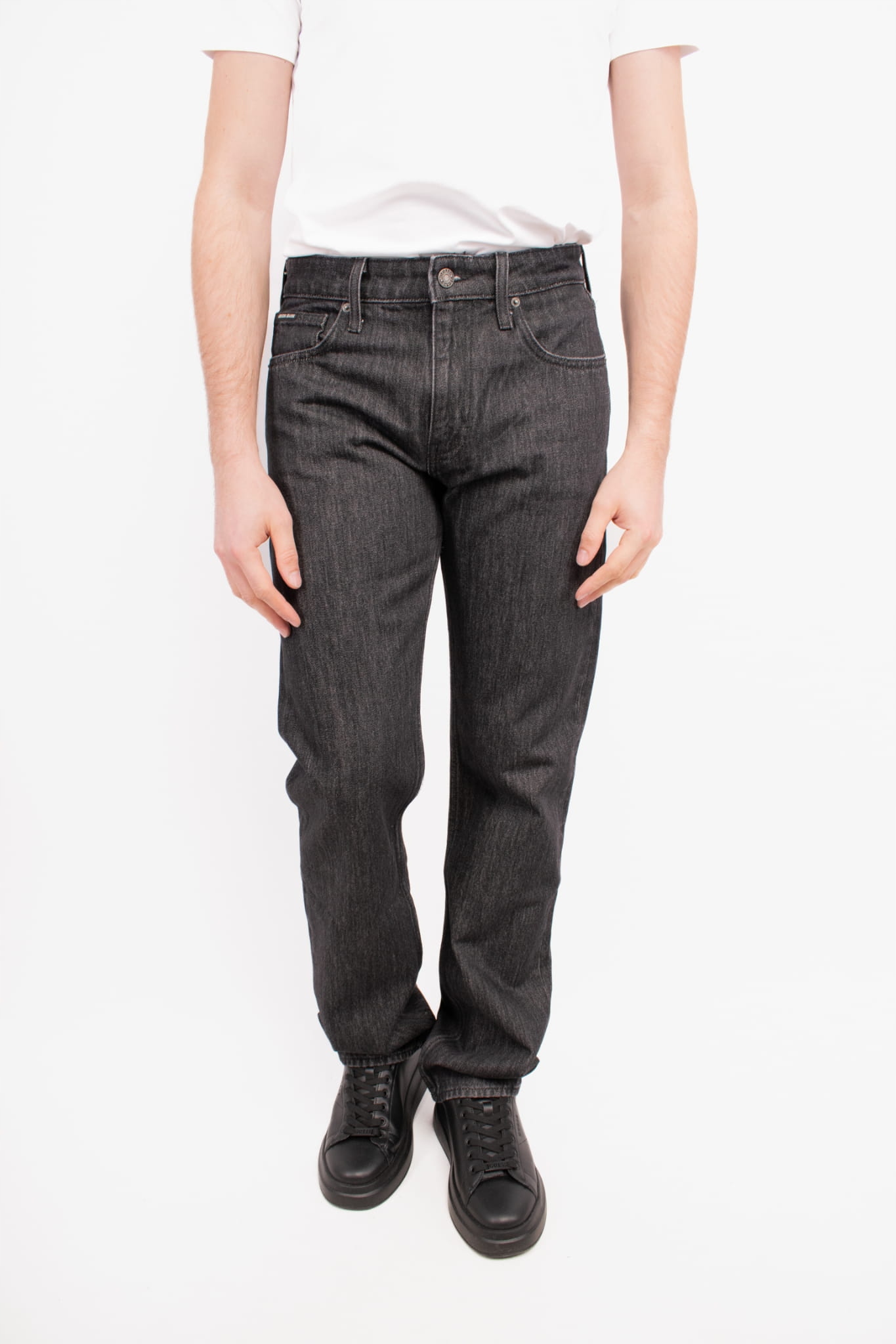 Pánské džíny Guess M4YA1B D5EK1 černé Pants: 34/34