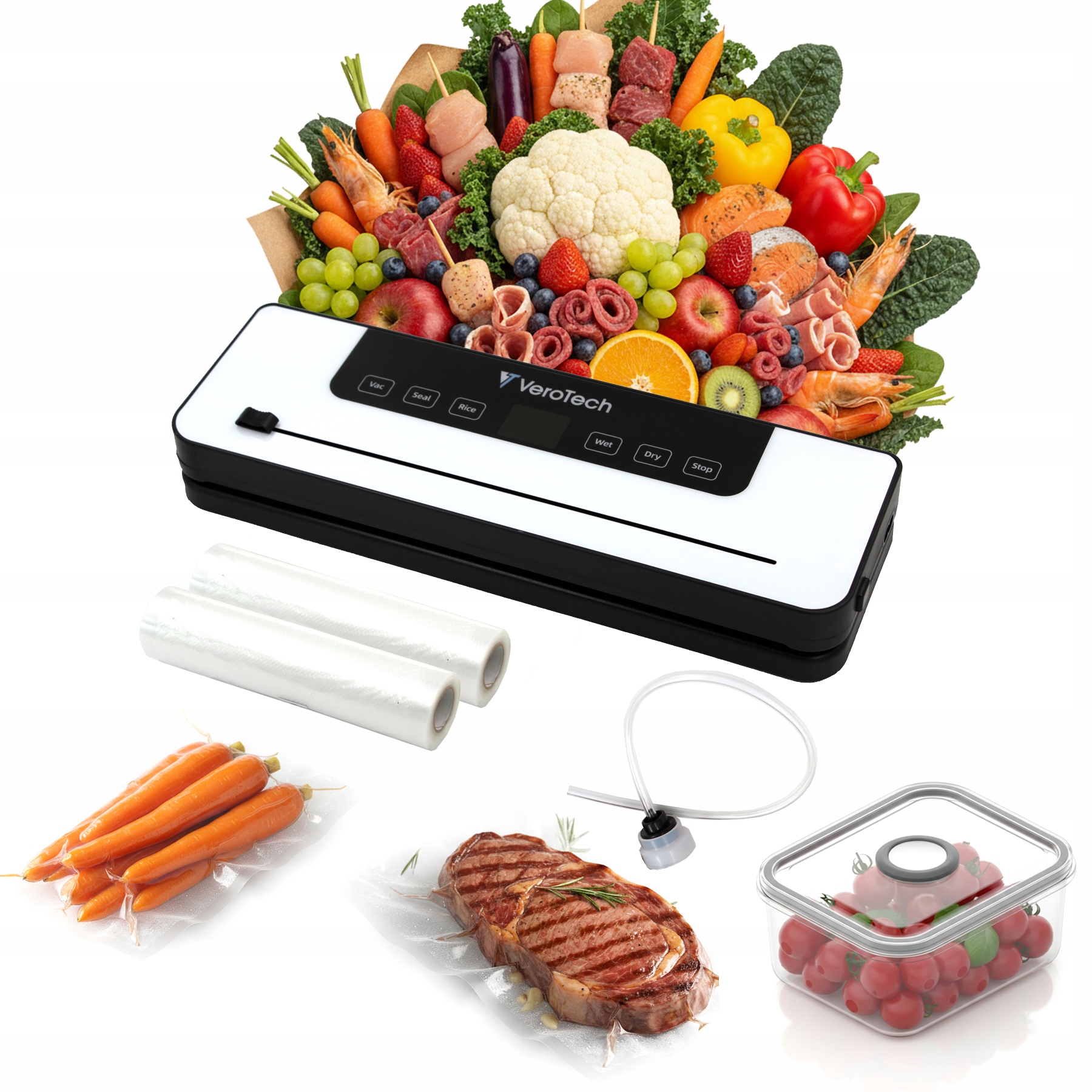 Vakuová svářečka Verotech VA-700 s zastřihovačem a externím odsáváním