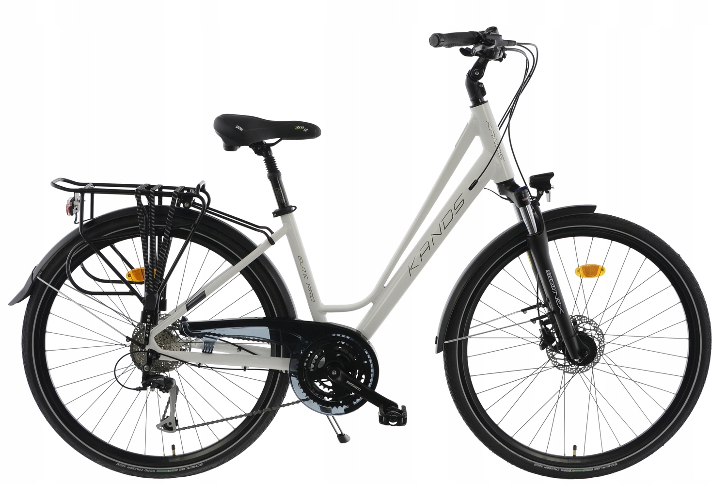 Rower Trekkingowy Kands 28 Elite Pro V3 r19' biały SHIMANO HYDRAULIKA r24D