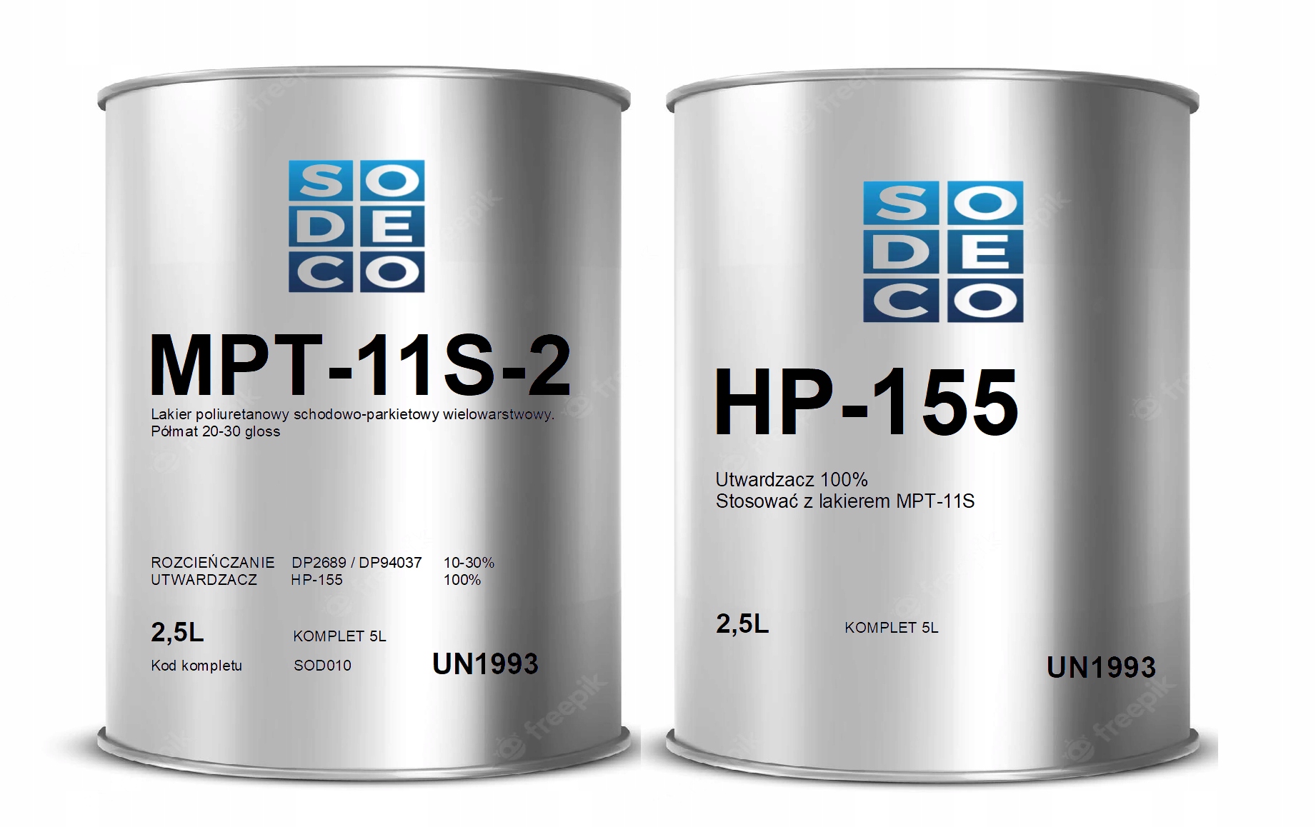 Sodeco MPT-11S-2 Lakier Poliuretanowy do Schodów Półmat Zestaw 5L z utw