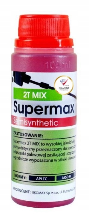

Olej do silników 2-suwowych Supermax 2T 100 ml