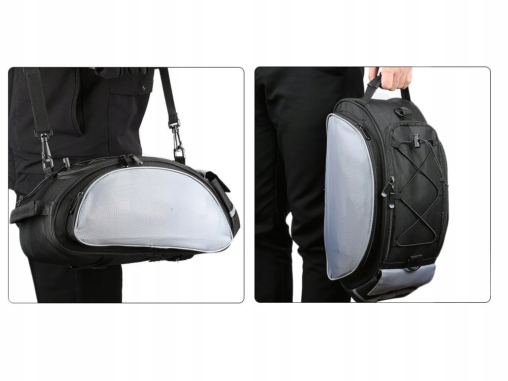 TORBA ROWEROWA SAKWA NA BAGAŻNIK ROWER KUFER DUŻA Wysokość 18 cm