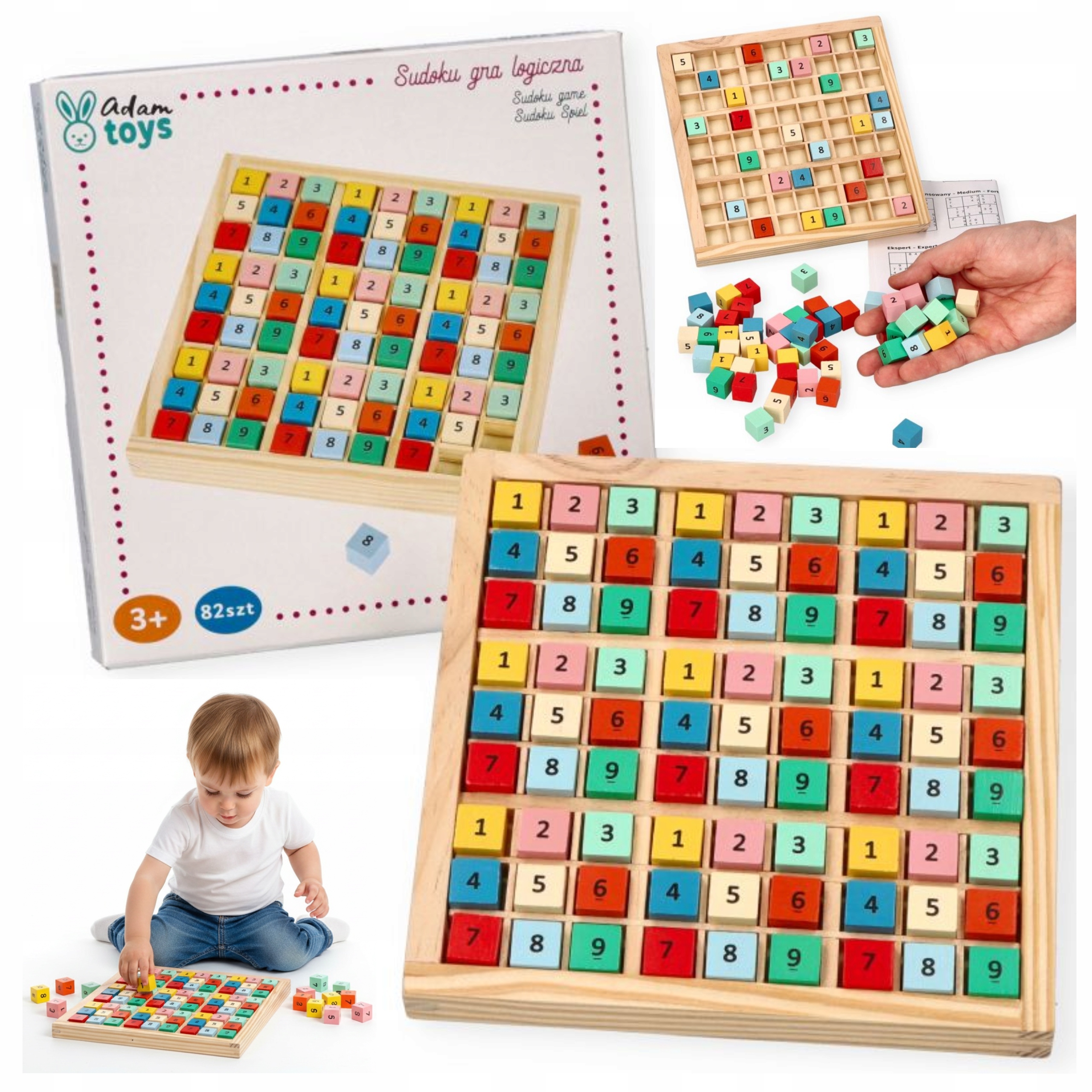 Sudoku Drewniane Gra Planszowa Gra Logiczna Zabawka Z Drewna