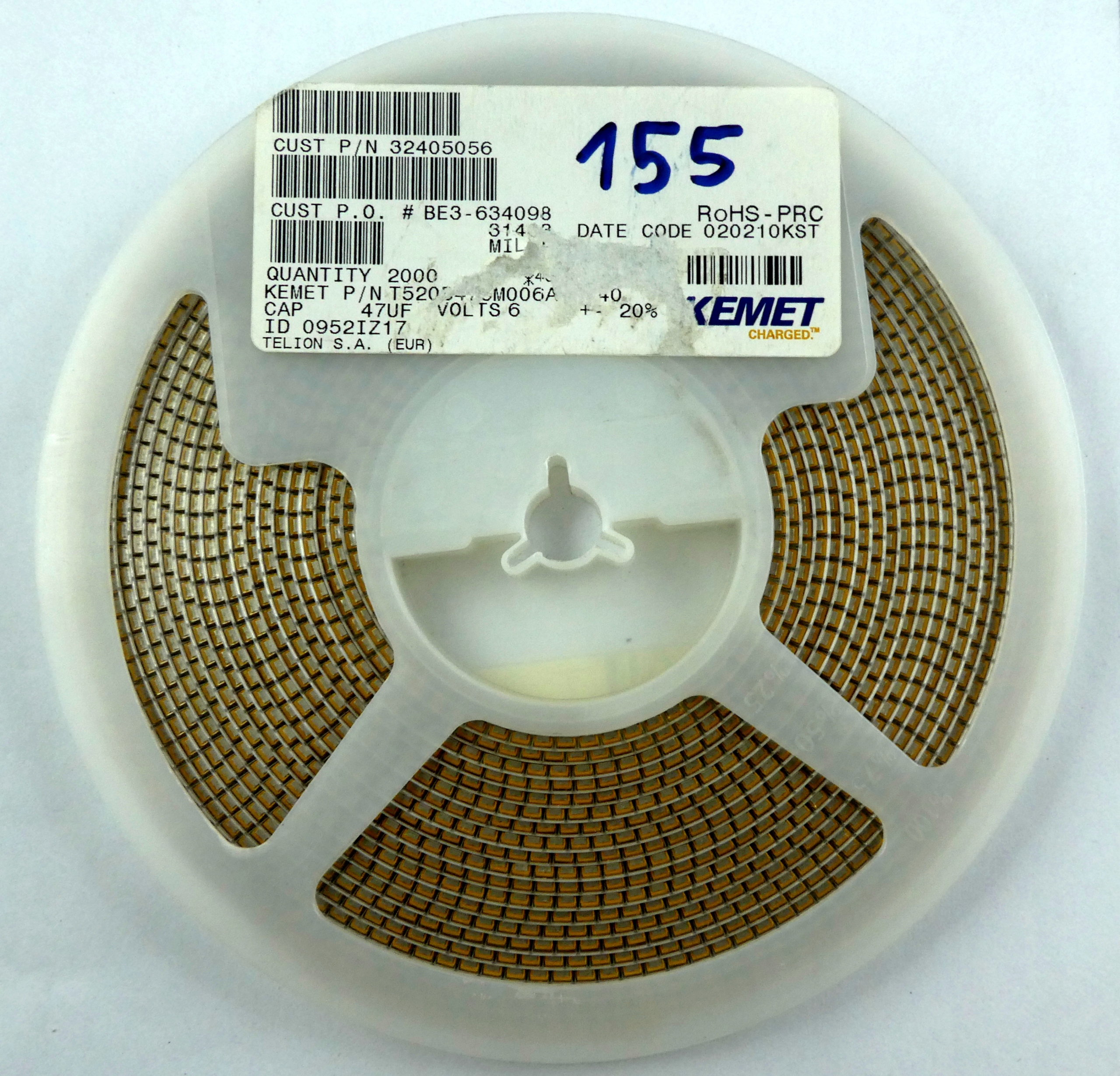 

Tantalowy Smd 47uF 20% 6,3V DC 10szt