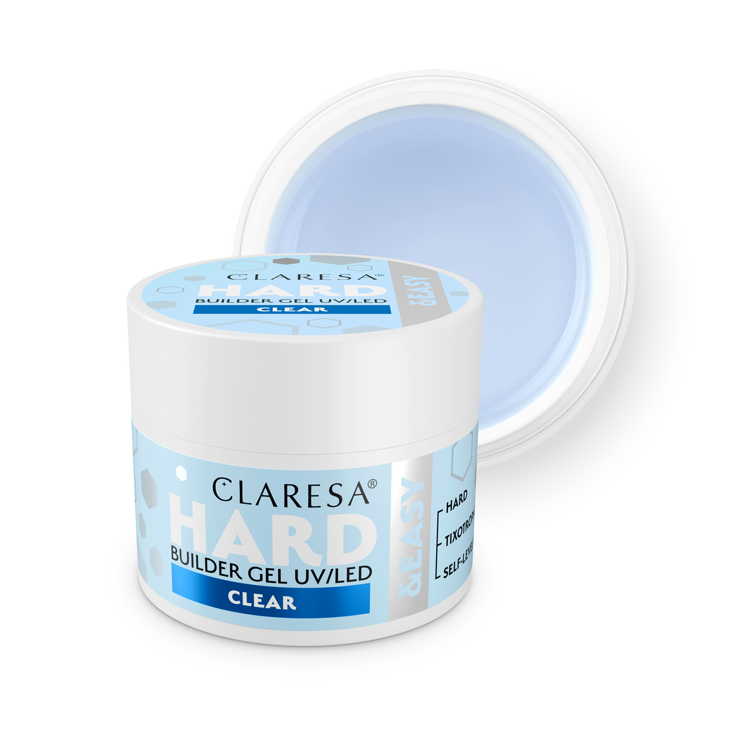 Claresa Stavební gel Hard&easy builder gel clear 45 g