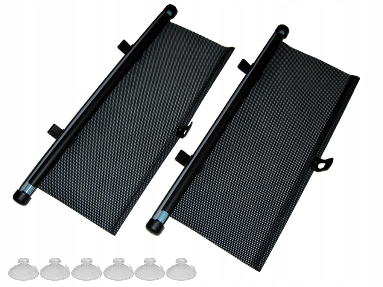 ROLETA ŻALUZJA PRZECIWSŁONECZNA SAMOCHODOWA PRZYSSAWKI OSŁONY KPL 2x 45 CM