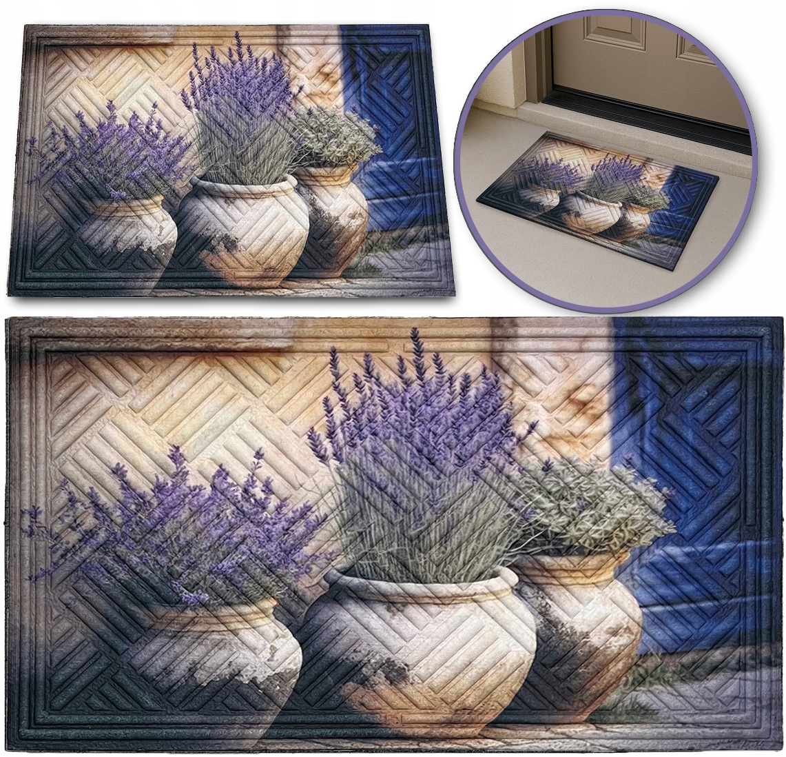 WYCIERACZKA WEJŚCIOWA MATA ZEWNĘTRZNA POD DRZWI DO BUTÓW MOCNA 45x75cm