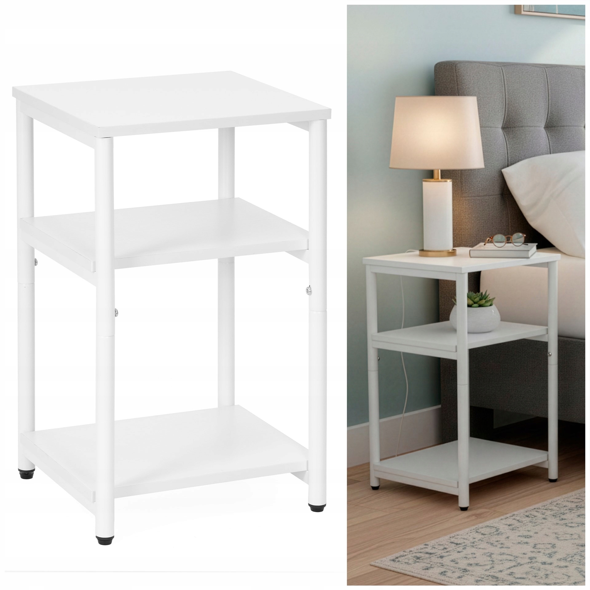 Noční Stolek Noční Stolek Loft 59 Cm Regál Do Ložnice Nakastlik Police