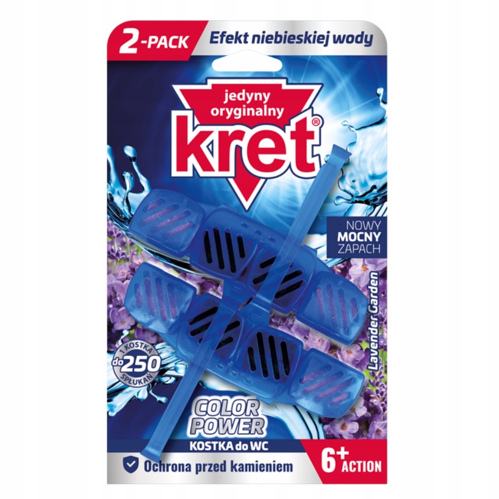 

Kret Zawieszka do Wc toalety barwiąca Lawenda 2szt