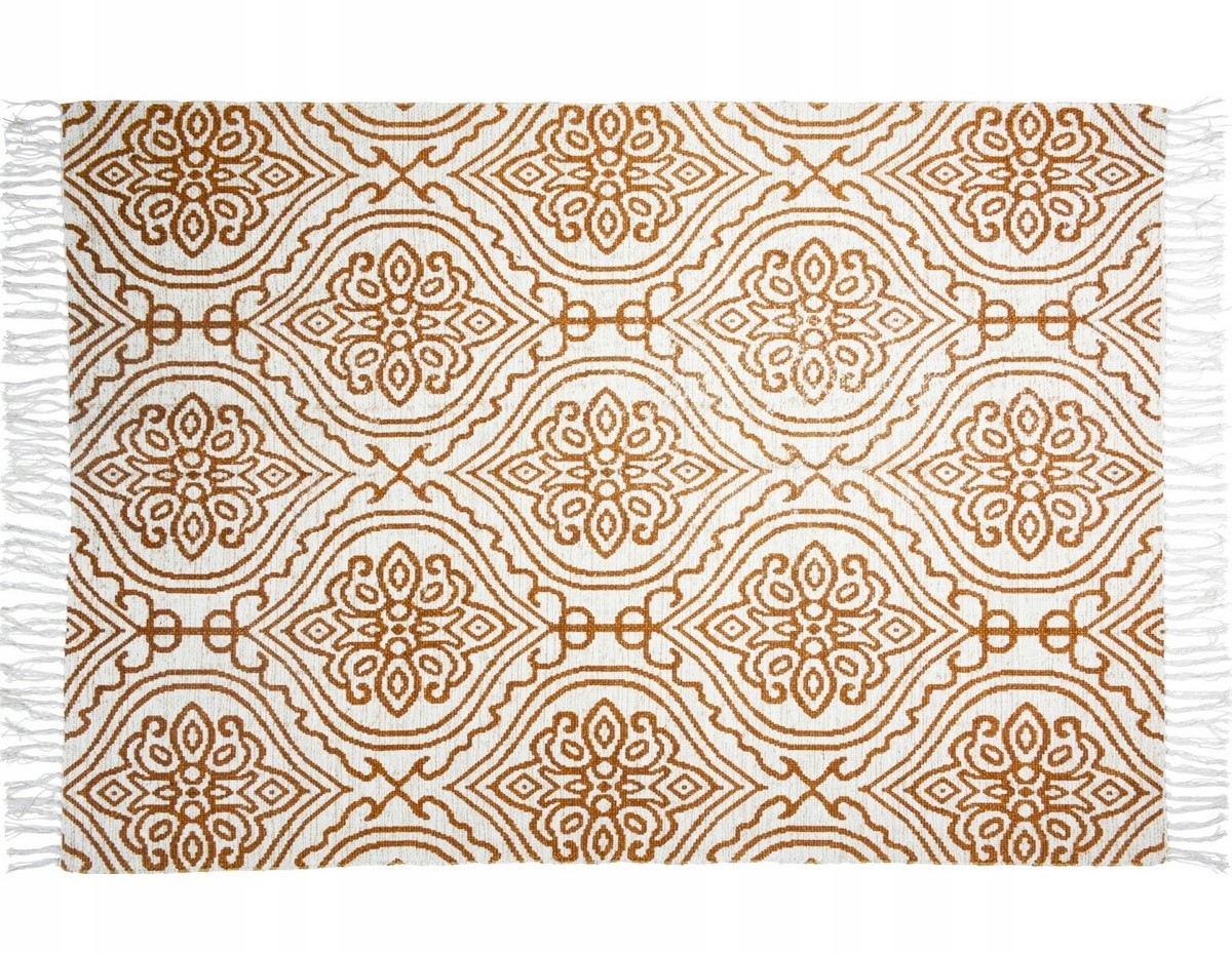 Koberec Velký S Třásněmi 120x180 Bavlna Juta Univerzální Boho Na Terasu Obývací Pokoj