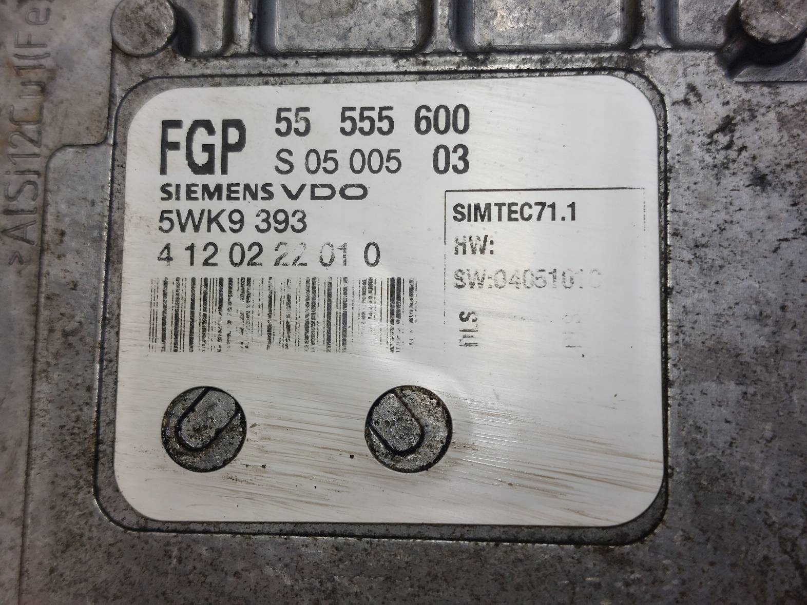 ZESTAW STARTOWY OPEL ZAFIRA A 1.8 16V 125 KM 55555600 Numer katalogowy części 55555600