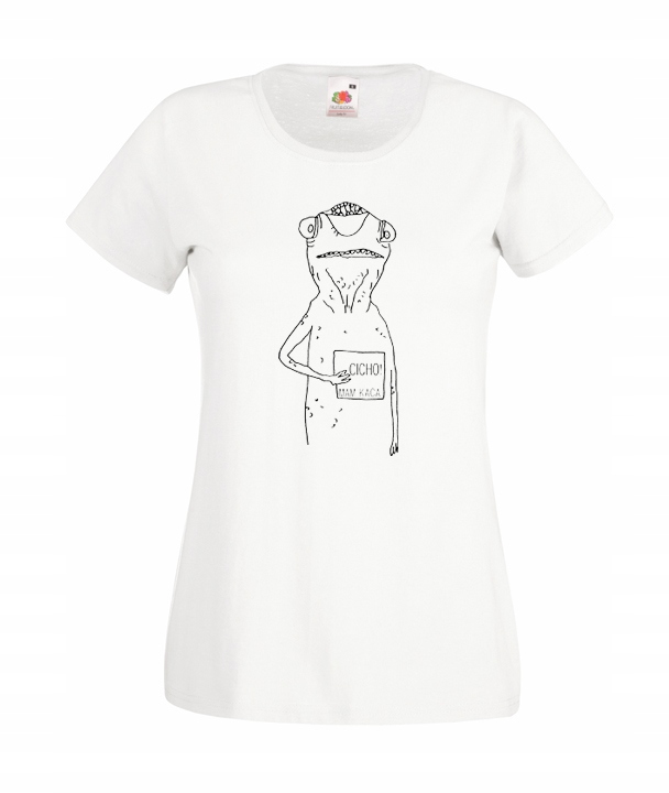 

Xs Koszulka Damska Uwaga Mam Kaca Kac Cicho Wzór