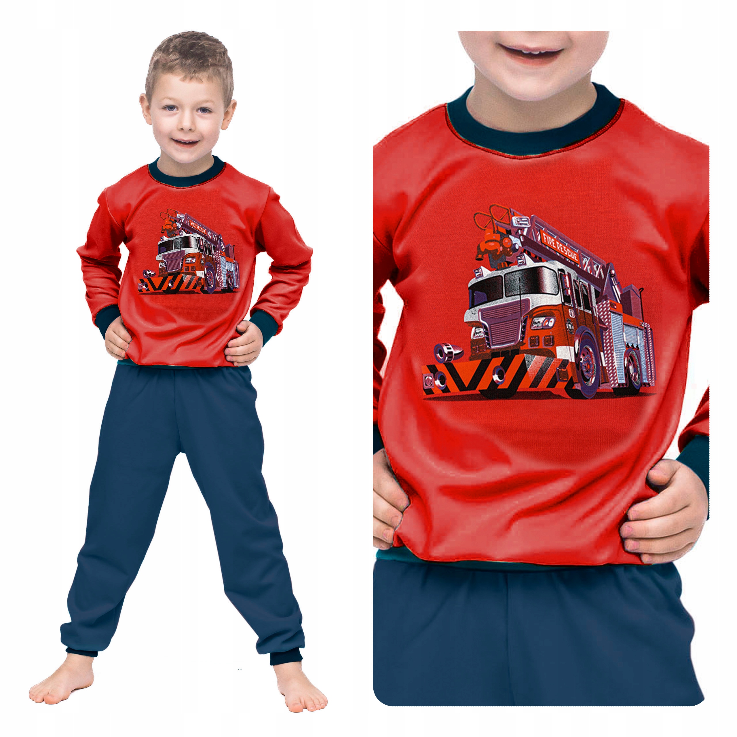 

Piżama Chłopięca Straż Pożarna Ciepła Na Zimę 98