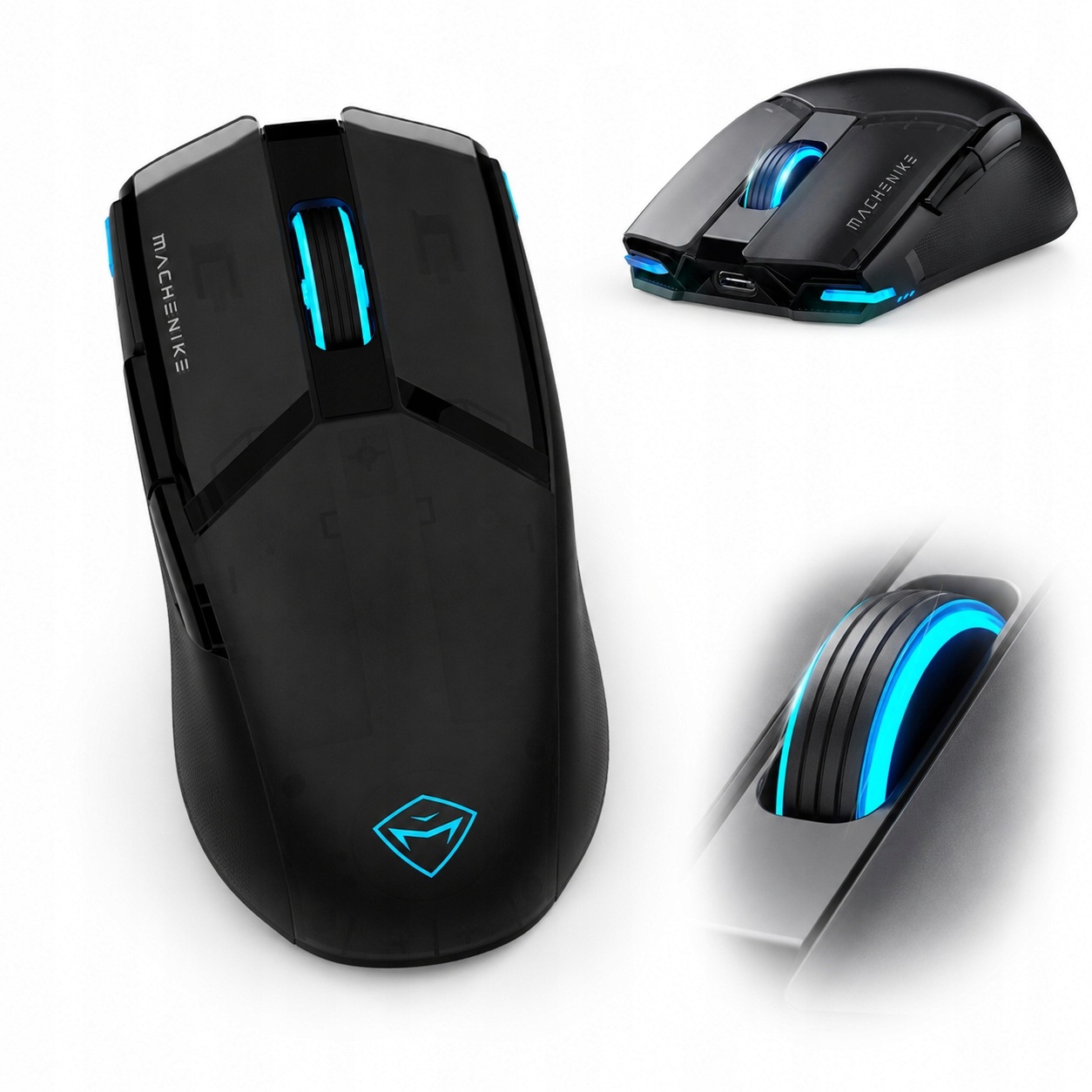 Machenike Myš 26000 Dpi Rgb Černá