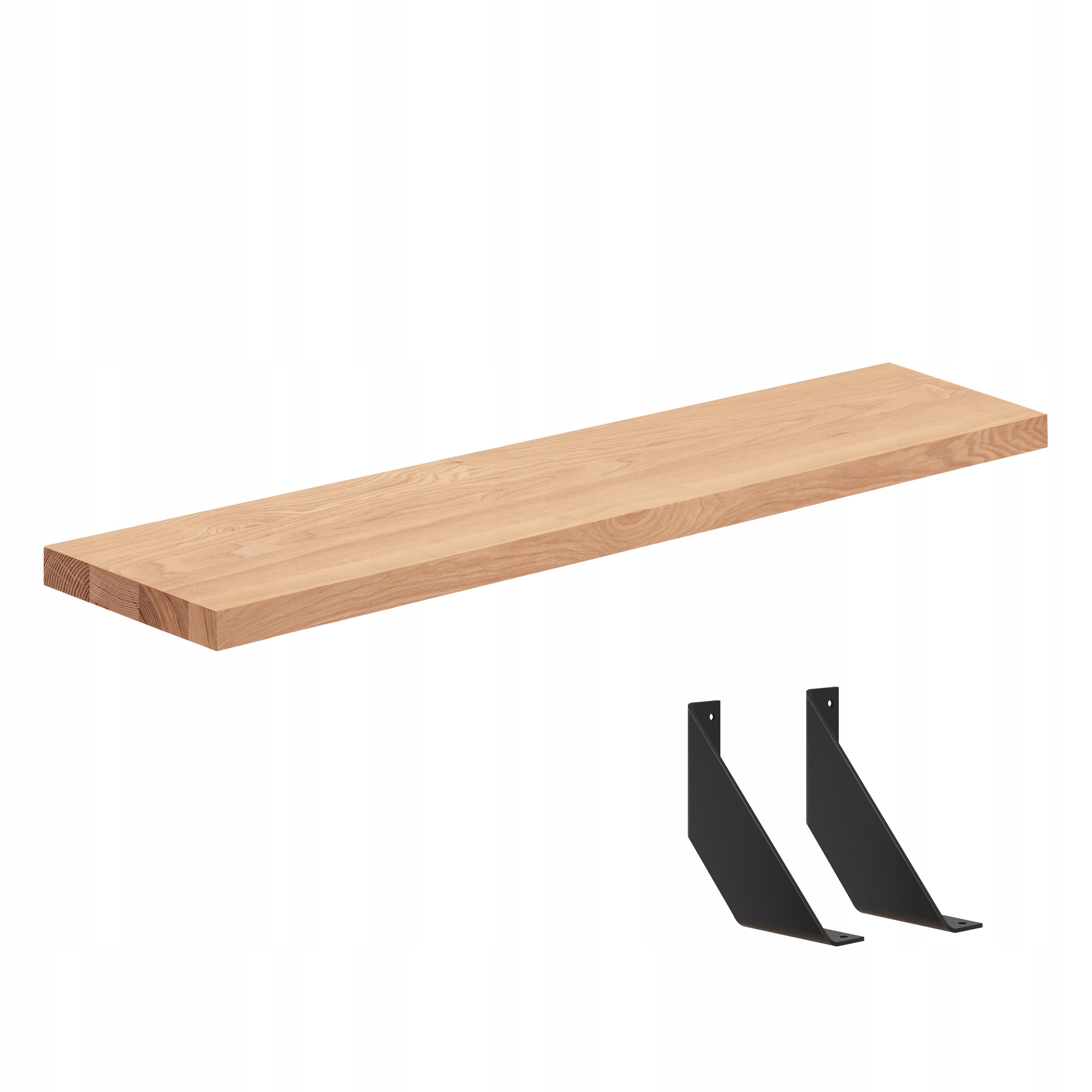 

Półka loft drewniana 60cm do salonu wsporniki kpl