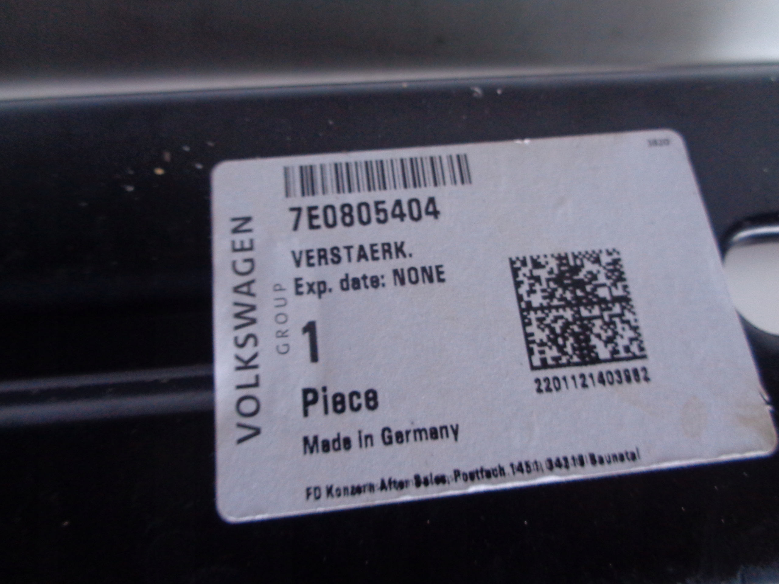 pillar right front threshold VW T6 7E 7E0 15
